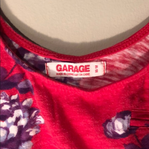 Garage Red and Purple/Blue Floral Tank - Picture 2 of 4